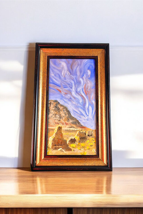 نقاشی رنگ روغن کویر خرید تابلو رنگ روغن